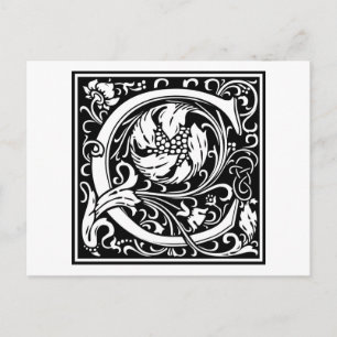 Postal William Morris Alphabet "C"