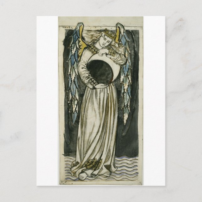 Postal William Morris Angel (Anverso)