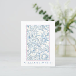 Postal William Morris - Art Nouveau Blue Acanthus
