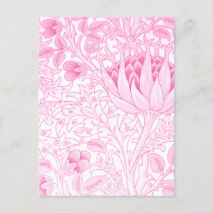 Postal William Morris Artichoke Pink
