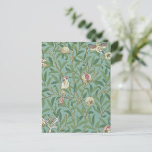 Postal William Morris, Aves y Pommegrenados - Verde