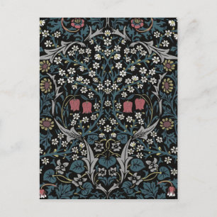 Postal William Morris Blackthorn Floral Art Nouveau