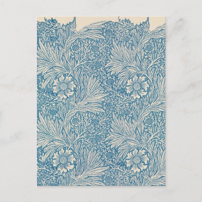 Postal William Morris - Blue Marigold (Anverso)
