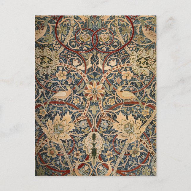 Postal William Morris Bullerswood Faux Tapestry (Anverso)