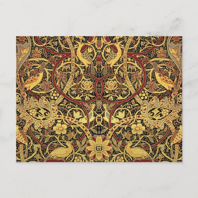 Postal William Morris Bullerswood Faux Tapestry (Anverso)
