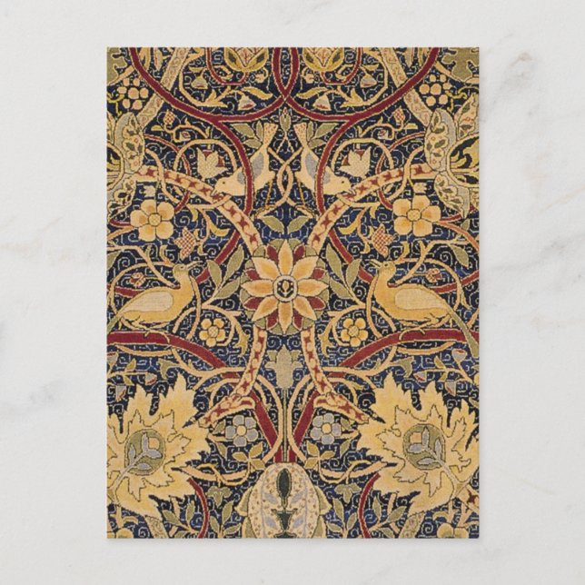 Postal William Morris Bullerswood Faux Tapestry (Anverso)
