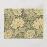 William Morris Chrysanthemum Sage Flower