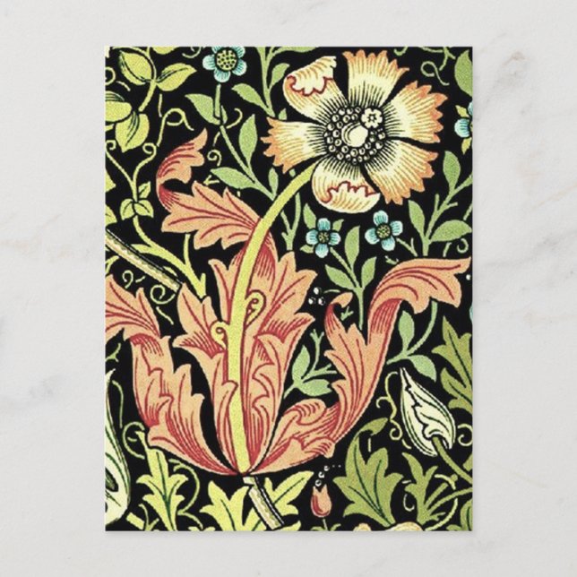 Postal William Morris Compton Wallpaper Classic (Anverso)