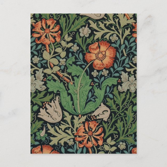 Postal William Morris Compton Wallpaper Classic (Anverso)