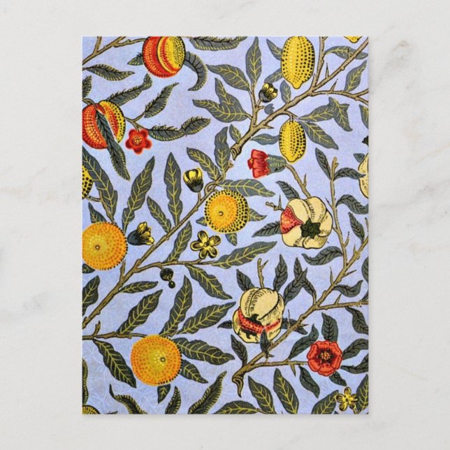 Postal William Morris - Fruit (Anverso)