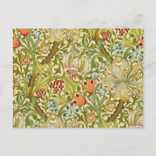 Postal William Morris Golden Lily Vintage Pre-Raphaelite