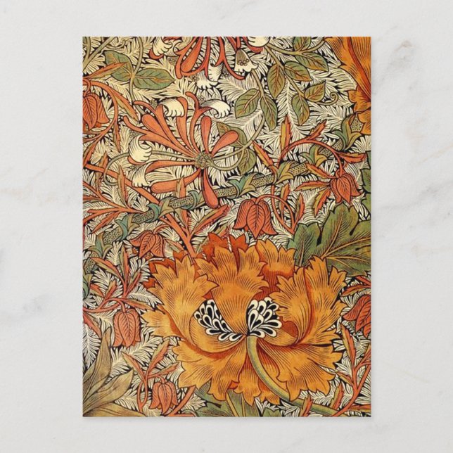 Postal William Morris Honeysuckle (Anverso)