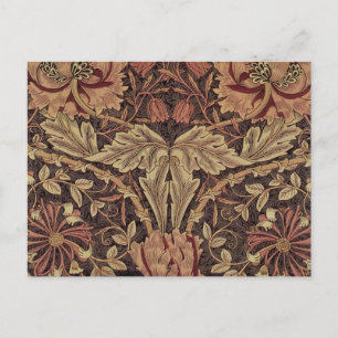 Postal William Morris Honeysuckle Arte Inglés Clásico