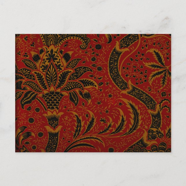 Postal William Morris - India (Anverso)