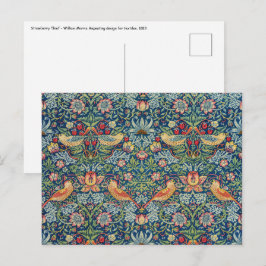 Postal William Morris - Ladrón de fresas