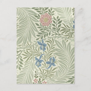 Postal William Morris Larkspur Fondo de escritorio Floral