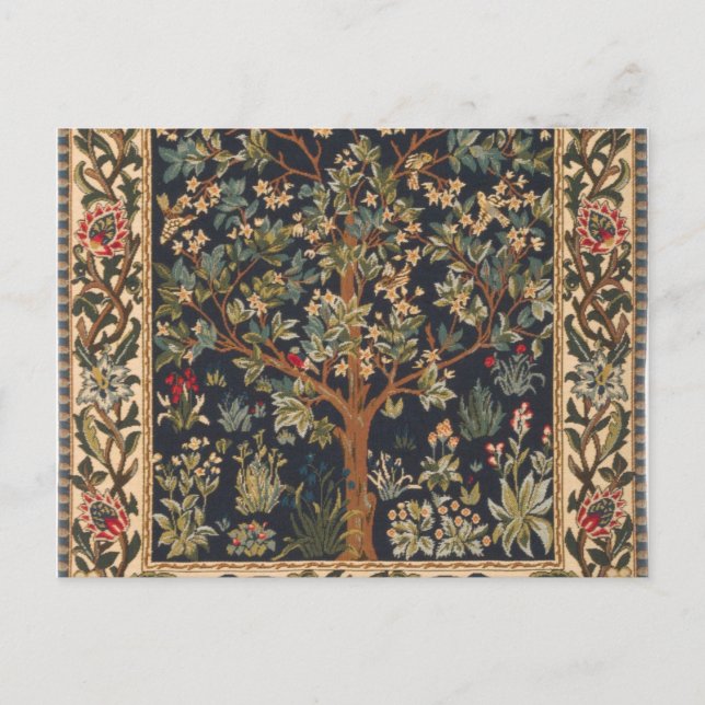 Postal William Morris - Original De Árbol De Vida (Anverso)