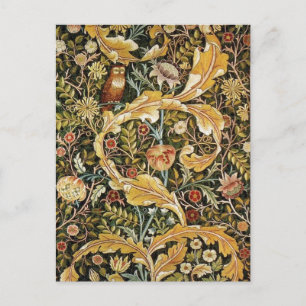 Postal William Morris Owl an Acanthus