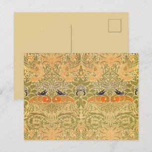 Postal William Morris Peacock & Dragon Arts & Crafts
