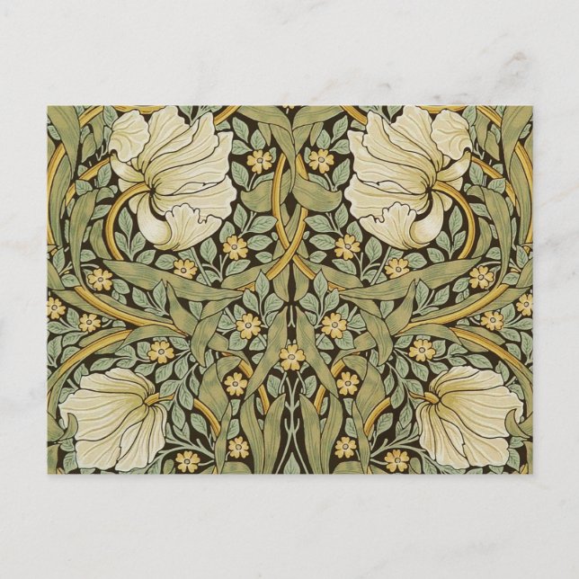 Postal William Morris Pimpernel Vintage Pre-Raphaelite (Anverso)