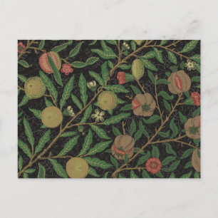 Postal William Morris Pomegranate Classic Fruit