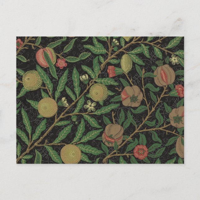 Postal William Morris Pomegranate Classic Fruit (Anverso)