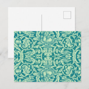 Postal William Morris Queen Vintage Bird & Floral Classic