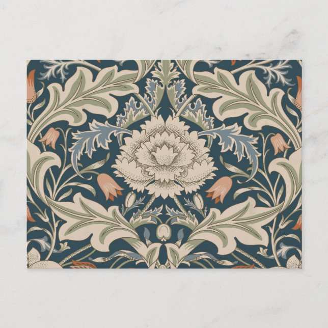 Postal William Morris Severn Floral Garden Floral Classic (Anverso)