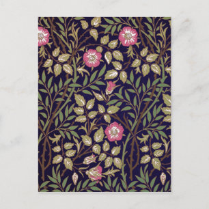 Postal William Morris Sweet Briar Floral Art Nouveau
