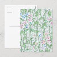 William Morris Sweet Pea Floral Pattern Classic