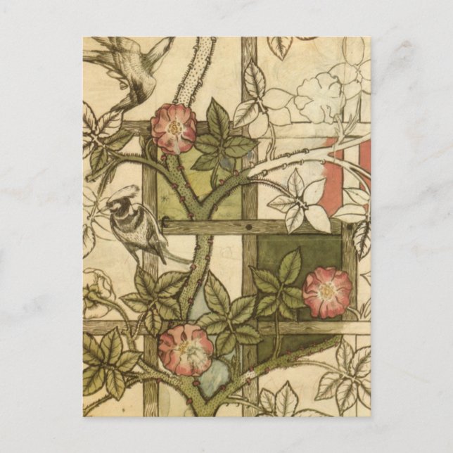 Postal William Morris - Trellis (Anverso)