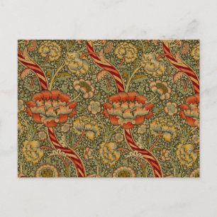 Postal William Morris Wandle English Floral Damask Design