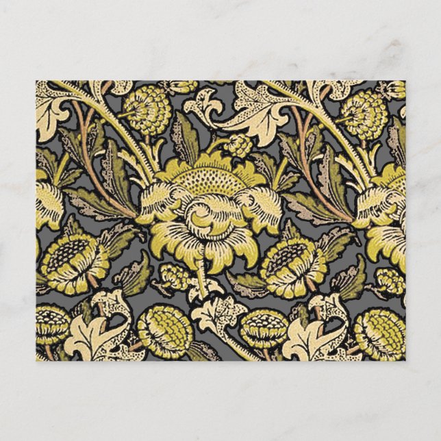 Postal William Morris Wey Floral Wallpaper (Anverso)
