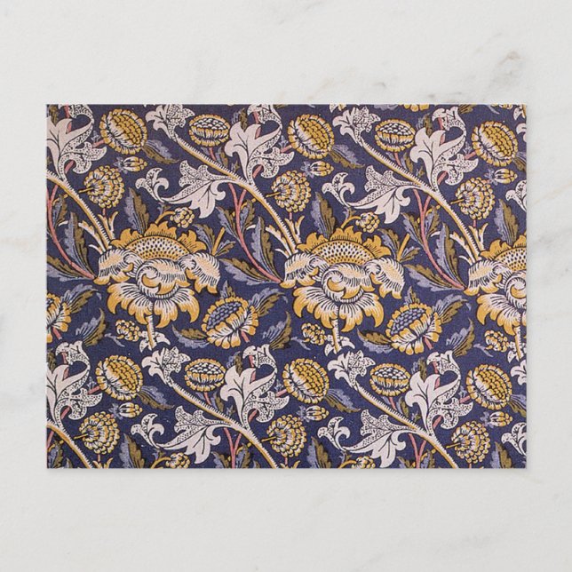 Postal William Morris Wey Floral Wallpaper (Anverso)