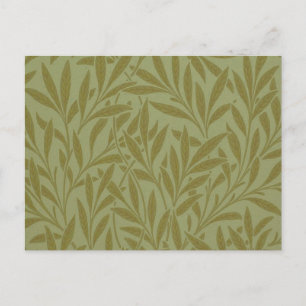 Postal William Morris Willow Antiguo Arte de Vino de Hoja