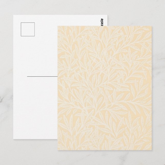 Postal William Morris Willow Flower Classic (Anverso / Reverso)