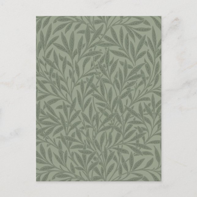 Postal William Morris Willow Flower Classic (Anverso)