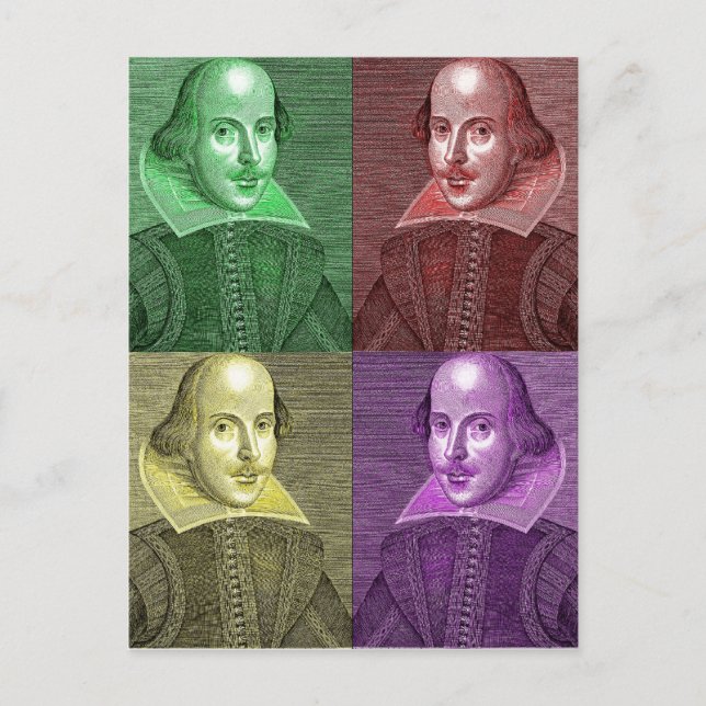 Postal William Shakespeare (Anverso)