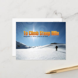 Postal William Shakespeare cita Inspiradora "escalar"