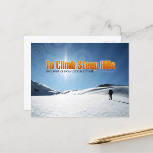 Postal William Shakespeare cita Inspiradora "escalar"