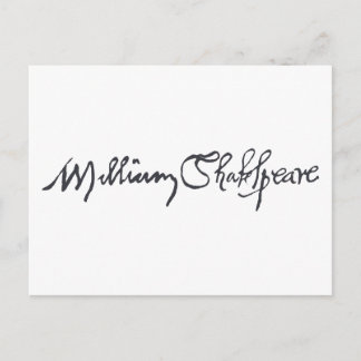 Postal William Shakespeare Signature