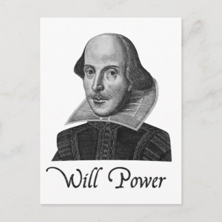Postal William Shakespeare Will Power