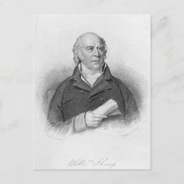 Postal William Sharp, grabado por J. Thomson (Anverso)
