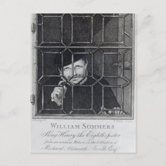 Postal William Sommers, grabado por R. Clamp, 1794 (Anverso)