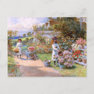 Postal William Stephen Coleman: El Jardín de las Flores