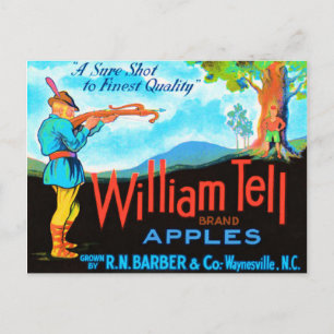 Postal William Tell Apple