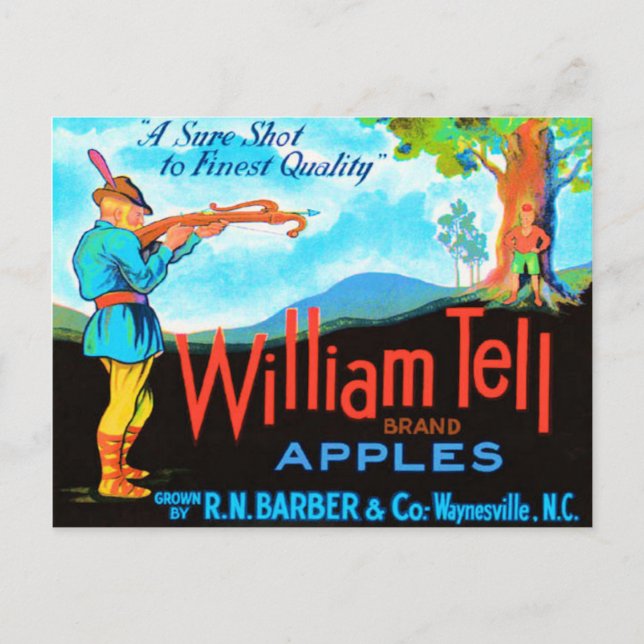 Postal William Tell Apple (Anverso)