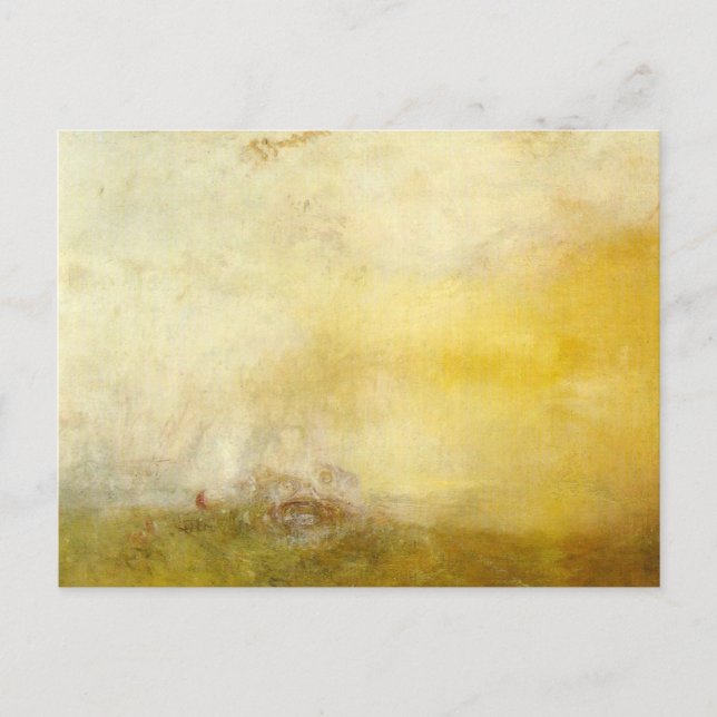 Postal william turner - amanecer con monstruos marinos (Anverso)