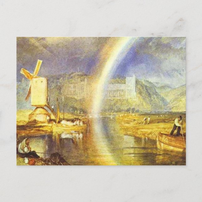 Postal william turner arundel castle, con arco iris c 182 (Anverso)