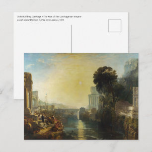 Postal William Turner - Dido construyendo Cartago